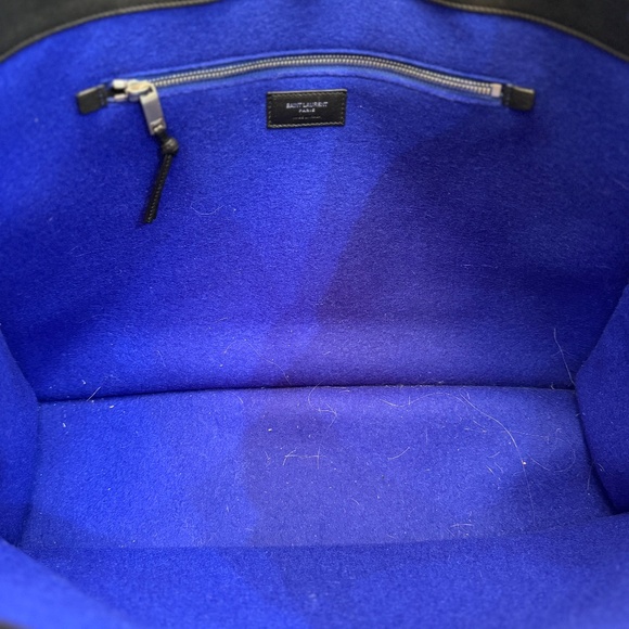 RIVE GAUCHE SAINT LAURENT | Cobalt blue designer tote - Picture 6 of 8